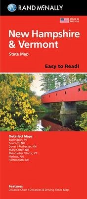 Rand McNally Easy to Read Folded Map: New Hampshire, Vermont State Map - Rand Mcnally