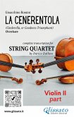 Violin II part of "La Cenerentola" overture for String Quartet (fixed-layout eBook, ePUB)