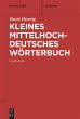 Kleines mittelhochdeutsches Wörterbuch - Bild 1