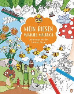 Mein Riesen-Wimmel-Malbuch - Unterwegs mit der kleinen Biene - Kissling, Sandra