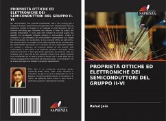 PROPRIETÀ OTTICHE ED ELETTRONICHE DEI SEMICONDUTTORI DEL GRUPPO II-VI - Jain, Rahul