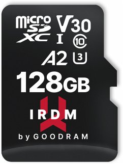 GOODRAM IRDM microSDXC 128GB V30 UHS-I U3 + adapter