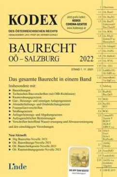 KODEX Baurecht OÖ - Salzburg 2022 - Umdasch, Dietmar;Stegmayer, Ludwig