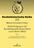 Strafverfolgung in der Bundesrepublik Deutschland und in Berlin (West)
