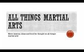 All Things Martial Arts (eBook, ePUB)