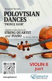 Violin II part of "Polovtsian Dances" for String Quartet and Piano (eBook, ePUB)