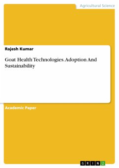 Goat Health Technologies. Adoption And Sustainability (eBook, PDF) - Kumar, Rajesh