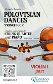 Violin I part of "Polovtsian Dances" for String Quartet and Piano (fixed-layout eBook, ePUB)