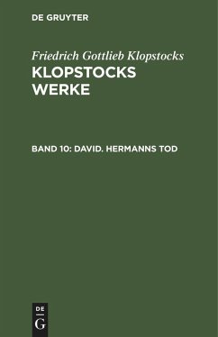 David. Hermanns Tod - Klopstocks, Friedrich Gottlieb