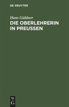 Cover Die Oberlehrerin in Preußen