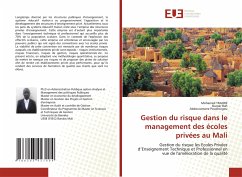 Gestion du risque dans le management des écoles privées au Mali - Traoré, Mohamed;Bah, Oumar;Poudiougou, Abdouramane