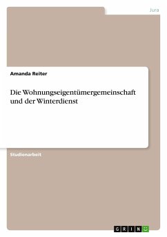 Die Wohnungseigentümergemeinschaft und der Winterdienst - Reiter, Amanda