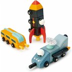 Tender Leaf 7508342 - Raumfahrzeuge, Space Race, Holz, Spielset