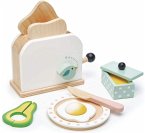 Tender Leaf 7508226 - Toaster-Set für Kinderküche, Spielset, 10-teilig