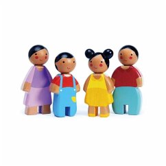 Tender Leaf 7508147 - Puppenfamilie, Sunny Doll Family, Puppenhaus-Zubehör, Holz, 4-teilig