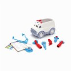 Green Toys 8601313 - Krankenwagen mit Arztausrüstung, Ambulance & Doctor's Kit, 10-teilig