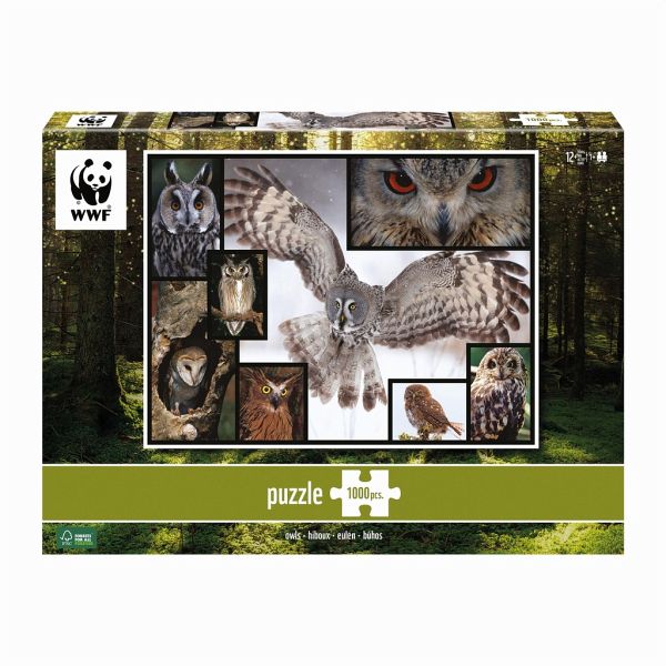 WWF Puzzle 7230055 - Eulen, Puzzle, 1000 Teile - Bei bücher.de immer  portofrei