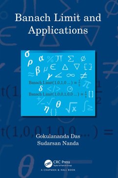 Banach Limit and Applications (eBook, ePUB) - Das, Gokulananda; Nanda, Sudarsan
