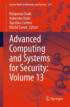 Advanced Computing and Systems for Security: Volume 13 (eBook, PDF)