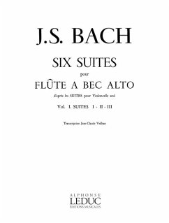 Cover 6 Suites vol.1 (nos.1-3) pour flűte ŕ bec alto d'aprčs les suites pour violoncelle seul
