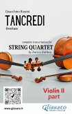 Violino II part of &quote;Tancredi&quote; for String Quartet (eBook, ePUB)