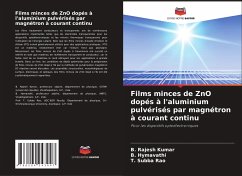 Films minces de ZnO dopés à l'aluminium pulvérisés par magnétron à courant continu - Kumar, B. Rajesh;Hymavathi, B.;Rao, T. Subba
