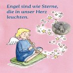Engel sind wie Sterne , Plakette Engel auf Kärtchen