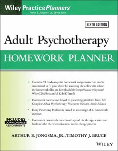 Adult Psychotherapy Homework Planner (eBook, ePUB) - Jongsma, Arthur E.; Bruce, Timothy J.