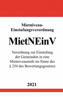 Mietniveau-Einstufungsverordnung (MietNEinV) - Studier, Ronny