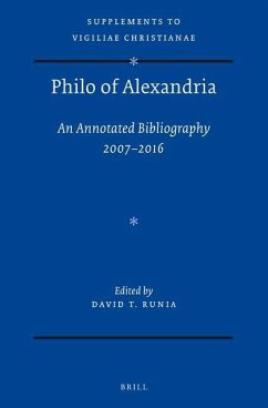 Philo of Alexandria: An Annotated Bibliography 2007-2016 - T Runia, David