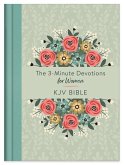 The 3-Minute Devotions for Women KJV Bible [Mint Bouquet]