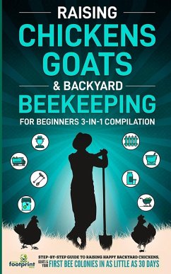 Raising Chickens, Goats & Backyard Beekeeping For Beginners - Footprint Press, Small