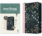 NLT Large Print Thinline Reference Zipper Bible, Filament-Enabled Edition (Leatherlike, Meadow Navy & Pink, Indexed, Red Letter)