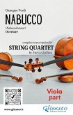 Viola part of &quote;Nabucco&quote; overture for String Quartet (eBook, ePUB)