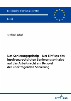 Das Sanierungsprinzip ¿ Der Einfluss des insolvenzrechtlichen Sanierungsprinzips auf das Arbeitsrecht am Beispiel der übertragenden Sanierung - Zeitel, Michael