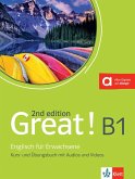 Great! B1, 2nd edition. Kurs- und Übungsbuch + Audios + Videos online