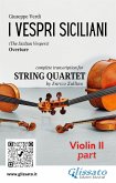 Violin II part of &quote;I Vespri Siciliani&quote; for String Quartet (fixed-layout eBook, ePUB)