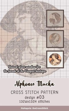 Alphonse Mucha   Cross Stitch Pattern Design #03 (Stained glass window for the facade of the Fouquet boutique) (eBook, ePUB) - theCrossStitch, MsKapolo