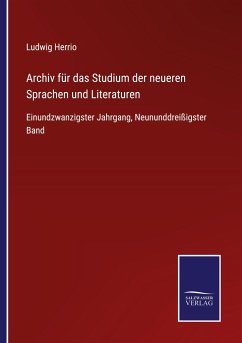 Archiv für das Studium der neueren Sprachen und Literaturen