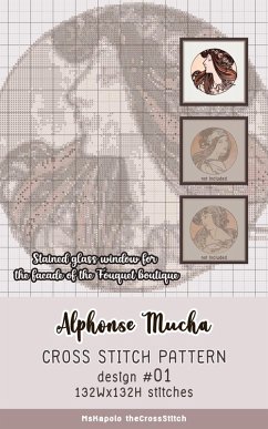 Alphonse Mucha   Cross Stitch Pattern Design #01 (Stained glass window for the facade of the Fouquet boutique) (eBook, ePUB) - theCrossStitch, MsKapolo