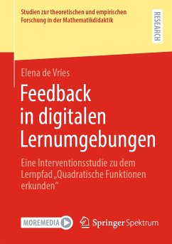 Feedback in digitalen Lernumgebungen (eBook, PDF) - de Vries, Elena