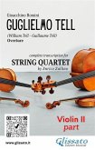 Violin II part of &quote;William Tell&quote; overture by Rossini for String Quartet (fixed-layout eBook, ePUB)