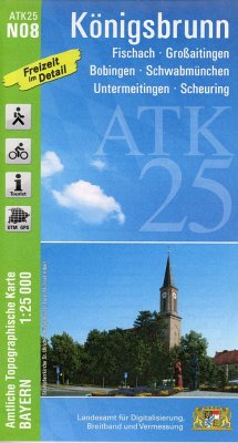 Cover ATK25-N08 Königsbrunn (Amtliche Topographische Karte 1:25000)