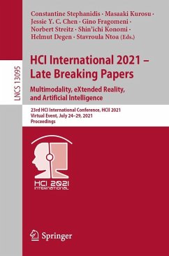 HCI International 2021 - Late Breaking Papers: Multimodality, eXtended Reality, and Artificial Intelligence (eBook, PDF)