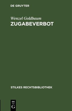 Cover Zugabeverbot