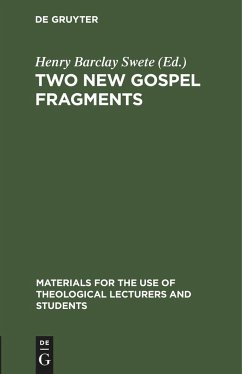 Two New Gospel Fragments