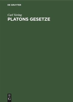 Platons Gesetze - Vering, Carl