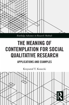 Cover The Meaning of Contemplation for Social Qualitative Research (eBook, ePUB)