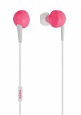Keb6ip-Earbud W/Enhanced Driver W/Mic,Pink
