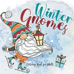 Winter Gnomes Coloring Book for Adults - Grafik, Musterstück